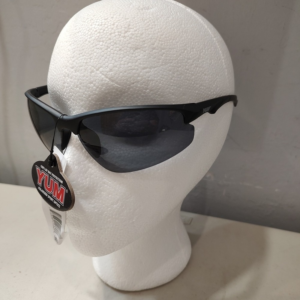 YUM Pradco Polarized Fishing Sunglasses Black Frame Frameless rimless 100% UV